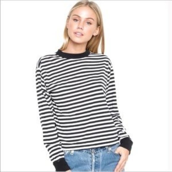 Brandy Melville Gretchen Top Jailbird Stripe OS